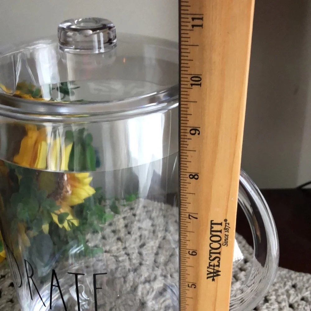 Rae Dunn Clear Acrylic Pitcher with “Hydrate” text - Picture 8 of 9
